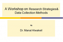 دورة استراتيجيات البحث و طرق جمع البيانات بكليات الأفلاج ( أقسام الطالبات )